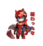 赤き戦隊ヒーロー（個別スタンプ：37）