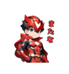 赤き戦隊ヒーロー（個別スタンプ：39）