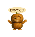 野菜を着た猫（個別スタンプ：10）