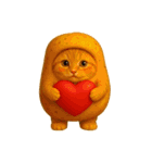 野菜を着た猫（個別スタンプ：40）