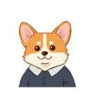 コーギーのイラスト（個別スタンプ：3）