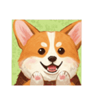 コーギーのイラスト（個別スタンプ：6）