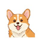 コーギーのイラスト（個別スタンプ：9）