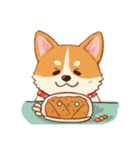 コーギーのイラスト（個別スタンプ：14）