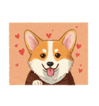 コーギーのイラスト（個別スタンプ：24）