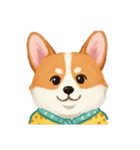コーギーのイラスト（個別スタンプ：34）