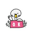 なんでもない白鳥の「ぬくもり便」（個別スタンプ：23）