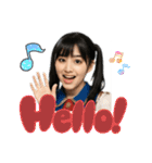 架空の女性アイドルのオンとオフ（個別スタンプ：1）