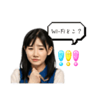 架空の女性アイドルのオンとオフ（個別スタンプ：7）