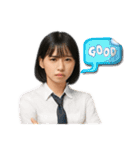 架空の女性アイドルのオンとオフ（個別スタンプ：18）