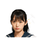 架空の女性アイドルのオンとオフ（個別スタンプ：25）