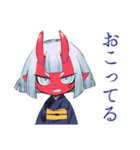 鬼娘のお説教★和風着物編（個別スタンプ：24）