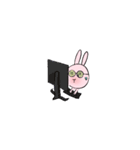 ピンクなうさぎ(改)（個別スタンプ：34）