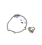 しろちゃんのネガティブスタンプ5（個別スタンプ：22）