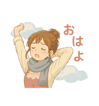なないろママちゃん⭐秋のおはようスタンプ（個別スタンプ：2）