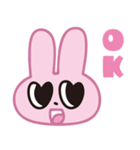 ラブラビFACE1（文字あり）（個別スタンプ：3）