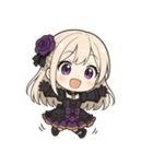 LINEゴシックキャラの爆笑キュートスタンプ（個別スタンプ：12）