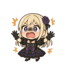 LINEゴシックキャラの爆笑キュートスタンプ（個別スタンプ：16）