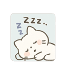 ゆるふわの白いいきもの（個別スタンプ：14）