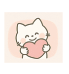 ゆるふわの白いいきもの（個別スタンプ：26）