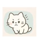 ゆるふわの白いいきもの（個別スタンプ：28）