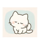 ゆるふわの白いいきもの（個別スタンプ：32）