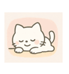 ゆるふわの白いいきもの（個別スタンプ：33）