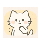 ゆるふわの白いいきもの（個別スタンプ：36）