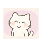 ゆるふわの白いいきもの（個別スタンプ：37）