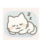 ゆるふわの白いいきもの（個別スタンプ：38）
