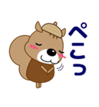 ずっと使える優しい気遣い 可愛いリス 秋編（個別スタンプ：10）