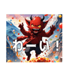 ハロウィン子悪魔スタンプ（個別スタンプ：22）