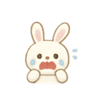 ふんわり優しいウサギ・シマエナガ(絵本風)（個別スタンプ：5）
