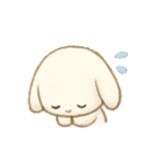 ふんわり優しいウサギ・シマエナガ(絵本風)（個別スタンプ：7）