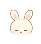 ふんわり優しいウサギ・シマエナガ(絵本風)（個別スタンプ：11）