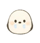 ふんわり優しいウサギ・シマエナガ(絵本風)（個別スタンプ：15）