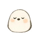 ふんわり優しいウサギ・シマエナガ(絵本風)（個別スタンプ：18）