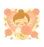 ＊大人女子＊優しい薔薇ガーリー（個別スタンプ：3）
