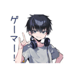 ゲーマーなダウナー男子★2（個別スタンプ：1）