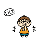めがね男子 スタンプ（個別スタンプ：12）