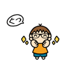 めがね男子 スタンプ（個別スタンプ：33）