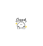 超ちいさいうさぎのきもち。〜あいさつ〜2（個別スタンプ：32）