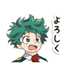 毎日使える♡僕のヒーローアカデミア出久（個別スタンプ：18）