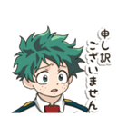 毎日使える♡僕のヒーローアカデミア出久（個別スタンプ：34）