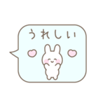 うさぎのシンプルなパステルカラー吹き出し（個別スタンプ：15）