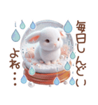 3D 【ねこのマリン】ネガティブスタンプ（個別スタンプ：23）