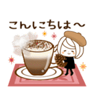 やさしいお返事♡ゆるふわレディ【秋冬】（個別スタンプ：3）