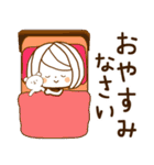 やさしいお返事♡ゆるふわレディ【秋冬】（個別スタンプ：5）