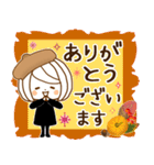 やさしいお返事♡ゆるふわレディ【秋冬】（個別スタンプ：6）