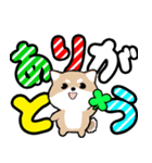 飛び出すデカ文字 豆しば【日常編】再販（個別スタンプ：5）